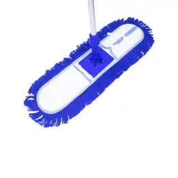 blue colour cleaning mop with stick