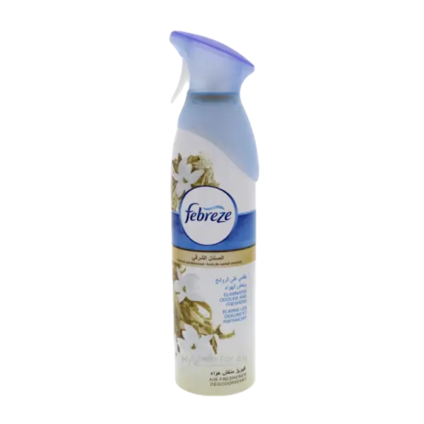 Spray bottle of a sandalwood air freshner