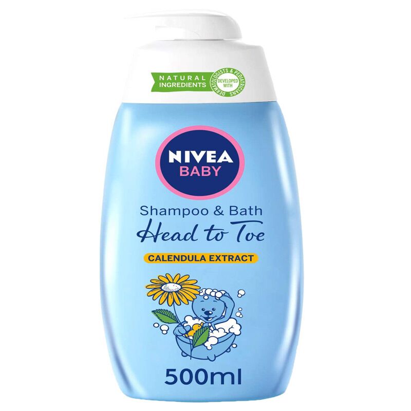 Nivea Baby Head To Toe Shampoo And Bath Wash 500ml HygieneForAll