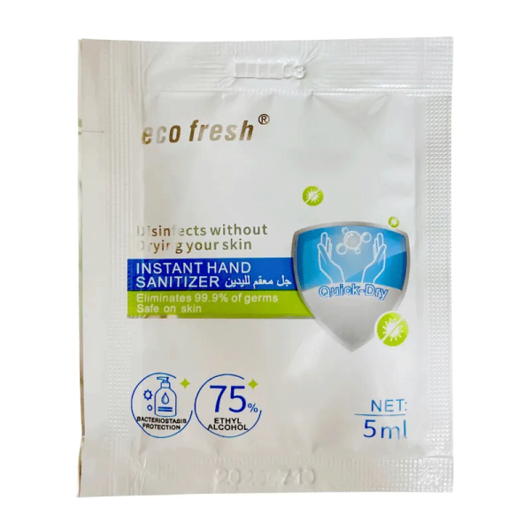 Eco Fresh Hand Sanitizer in Sachet 5ML