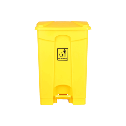 Bluestream 45L Hdpe Plastic Garbage Bin, Yellow
