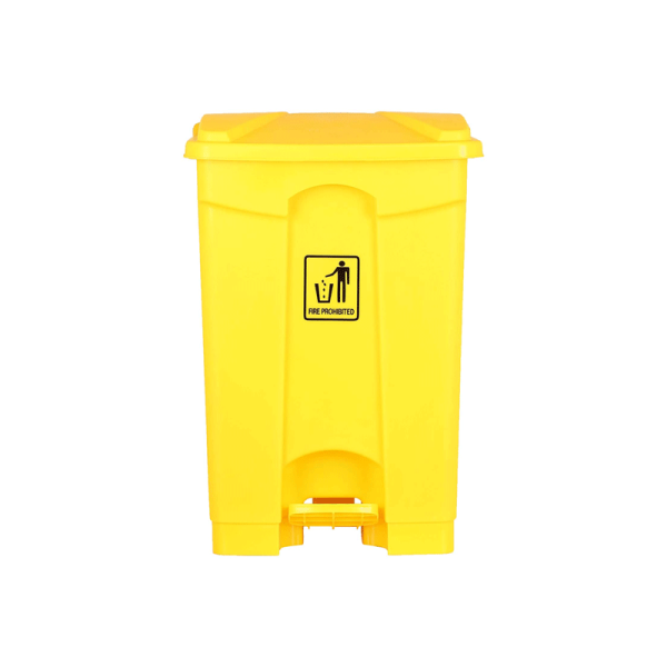 Bluestream 45L Hdpe Plastic Garbage Bin, Yellow