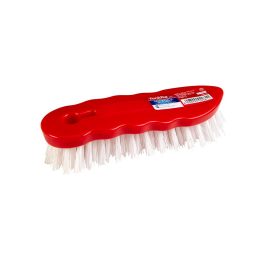red coloured cloth washing brush