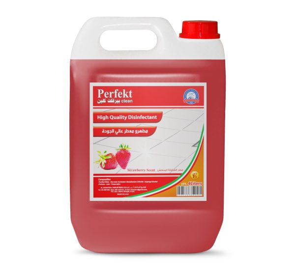 PERFEKT DISINFECTANT STRAWBERRY 4LTR x 4pcs