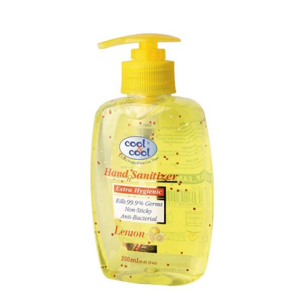 Cool & Cool HAND SANITIZER GEL LEMON 250ML 24pcs