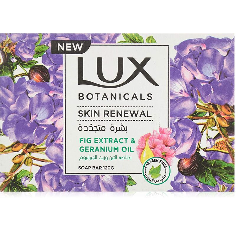 Lux Botanicals Skin Renewal Bar Soap Fig Extract And Geranium Oil
