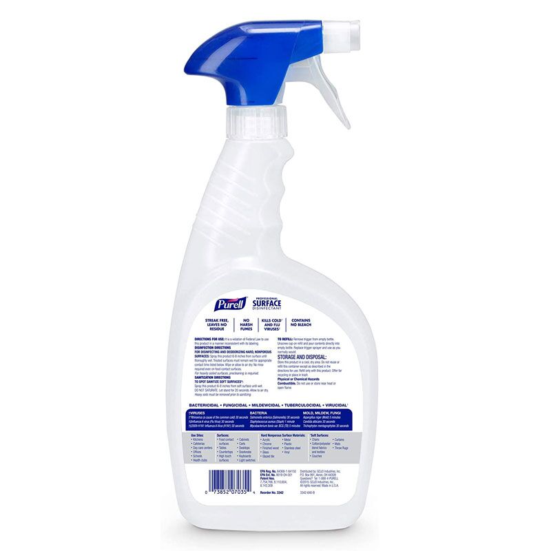 Purell Professional Multi Surface Disinfectant Spray 946ml 3345 06 Hygieneforall 1878