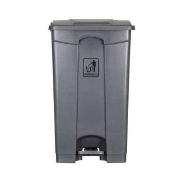 Hi-Care Garbage Bin 80 Ltr. Grey Plastic