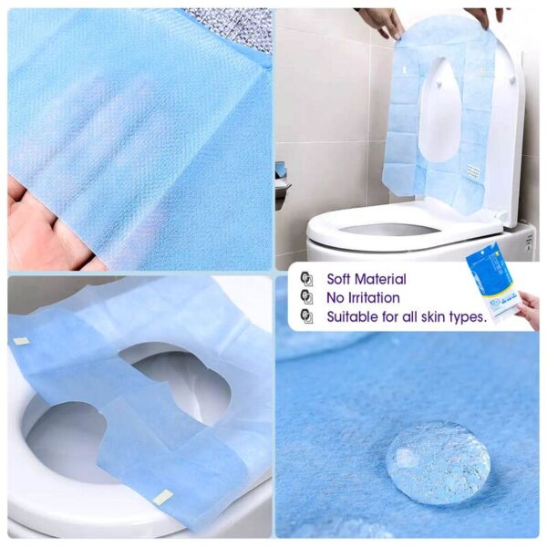 Disposable Toilet Seat Cover – Antibacterial Waterproof Toilet Cover 20PCS  Individually Wrapped - HygieneForAll