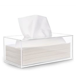 Hi Care - Acrylic Clear Tissue Box Cover
